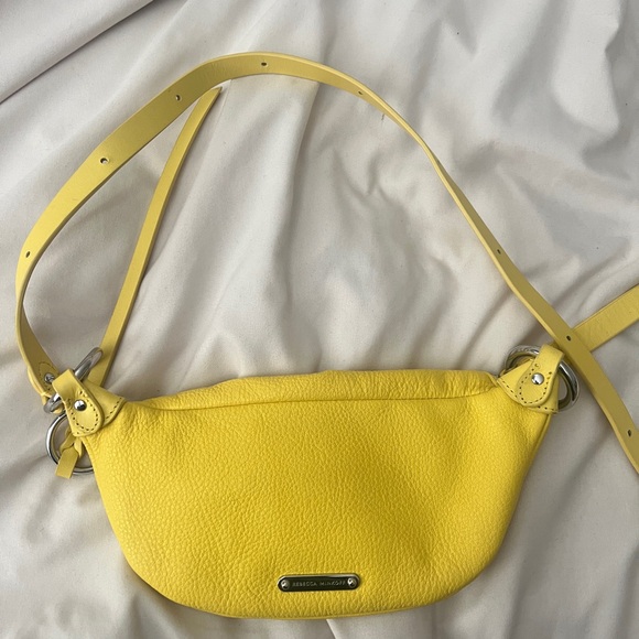 Rebecca Minkoff Leather Fanny Pack - Yellow - Picture 1 of 4